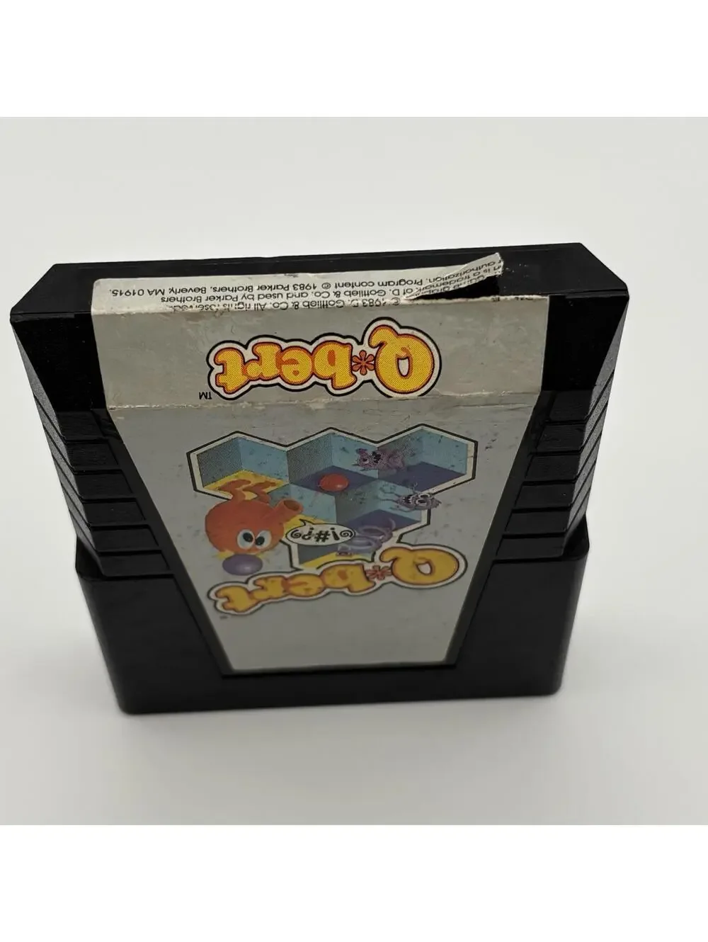 Atari 2600 Q*bert Parker Bros Cartridge Tested Working Qbert 1983